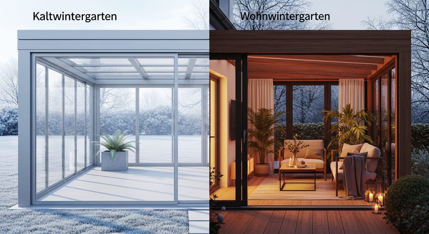 Kaltwintergarten vs. Wohnwintergarten: Kosten 2026