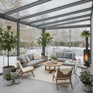 Kaltwintergarten einrichten: Möbel für jede Saison
