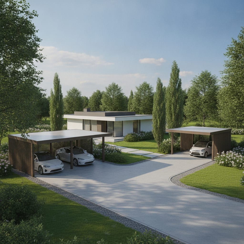 Doppelcarport oder Einzelcarport: Die richtige Größe